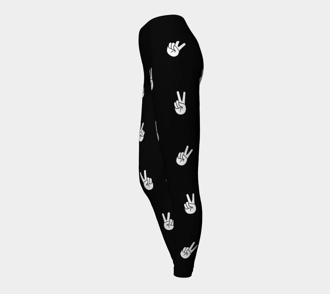 Peace Sign Yoga Leggings