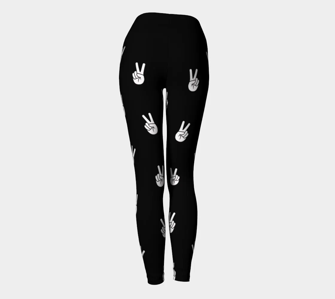 Peace Sign Yoga Leggings