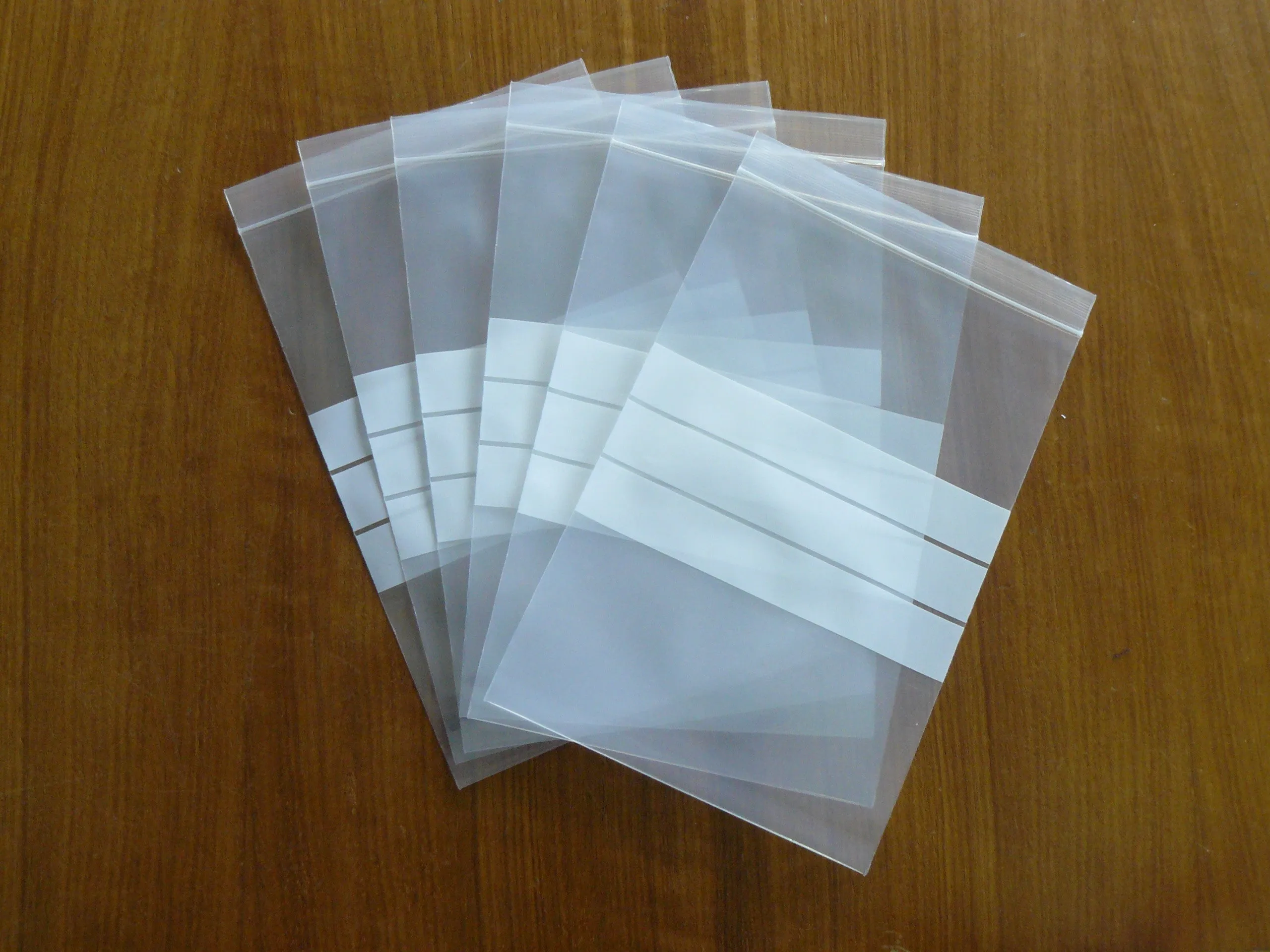Press Seal Bags with Write on Panels - 100micron