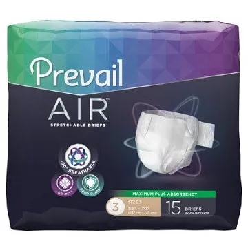 Prevail Air Heavy Absorbent Diapers For Adults With Tabs - Bulk Case