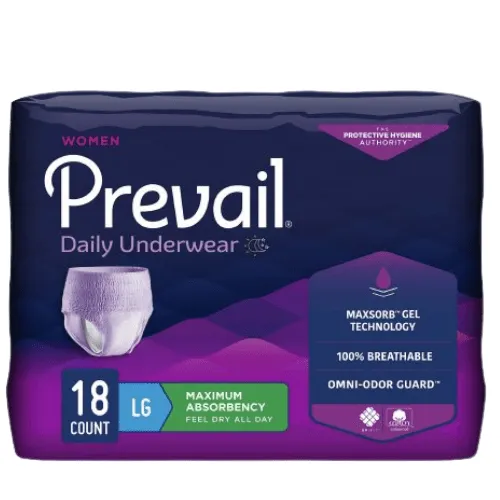 Prevail for Women Daily Pull Up Diapers, Maximum Absorbent Underwear