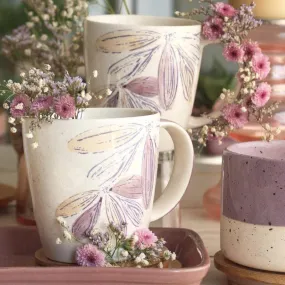 Purplicious Handpainted Ceramic Mugs - Set Of 2