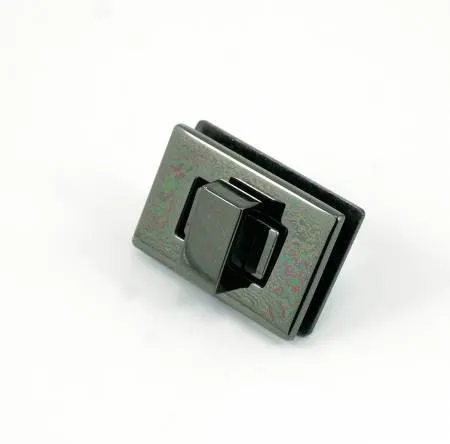 Rectangle Turn Lock Gunmetal