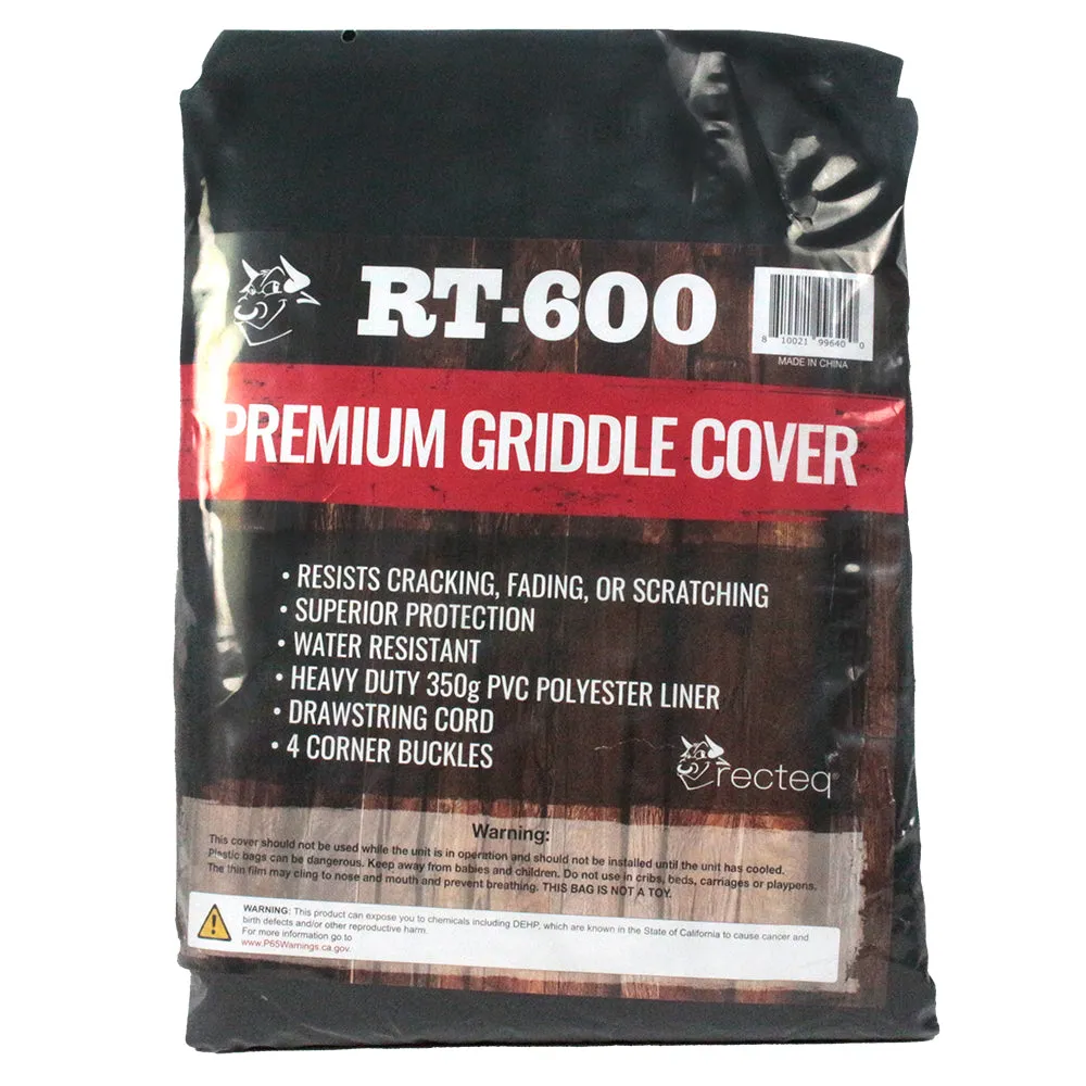 Recteq Smokestone 600 Grill Cover Black Durable Water Resistant 350g PVC Outer
