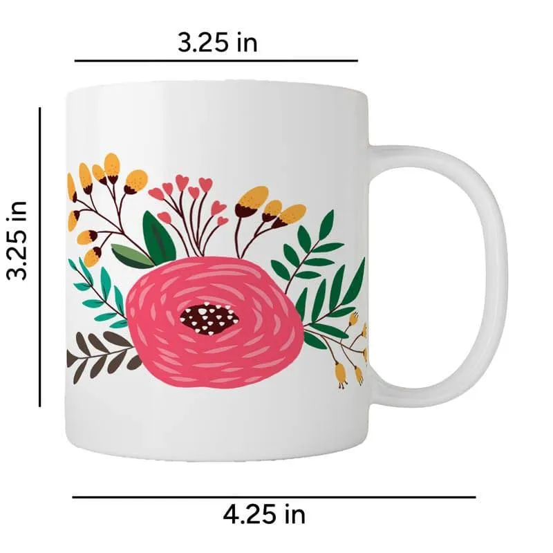 Rose Blossom Bunch Mug - 350 ML