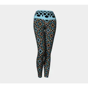 Sea Stained Glass Leggings