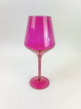 Shatterproof Stemmed Wineglass Hot Pink