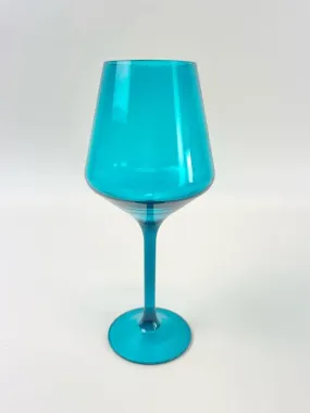 Shatterproof Stemmed Wineglass Teal