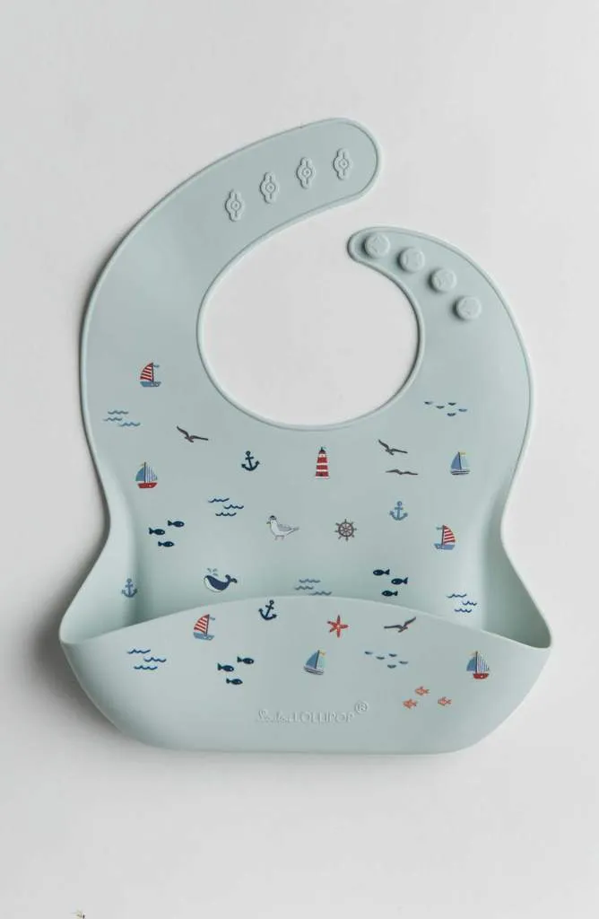 Silicone Bib Printed