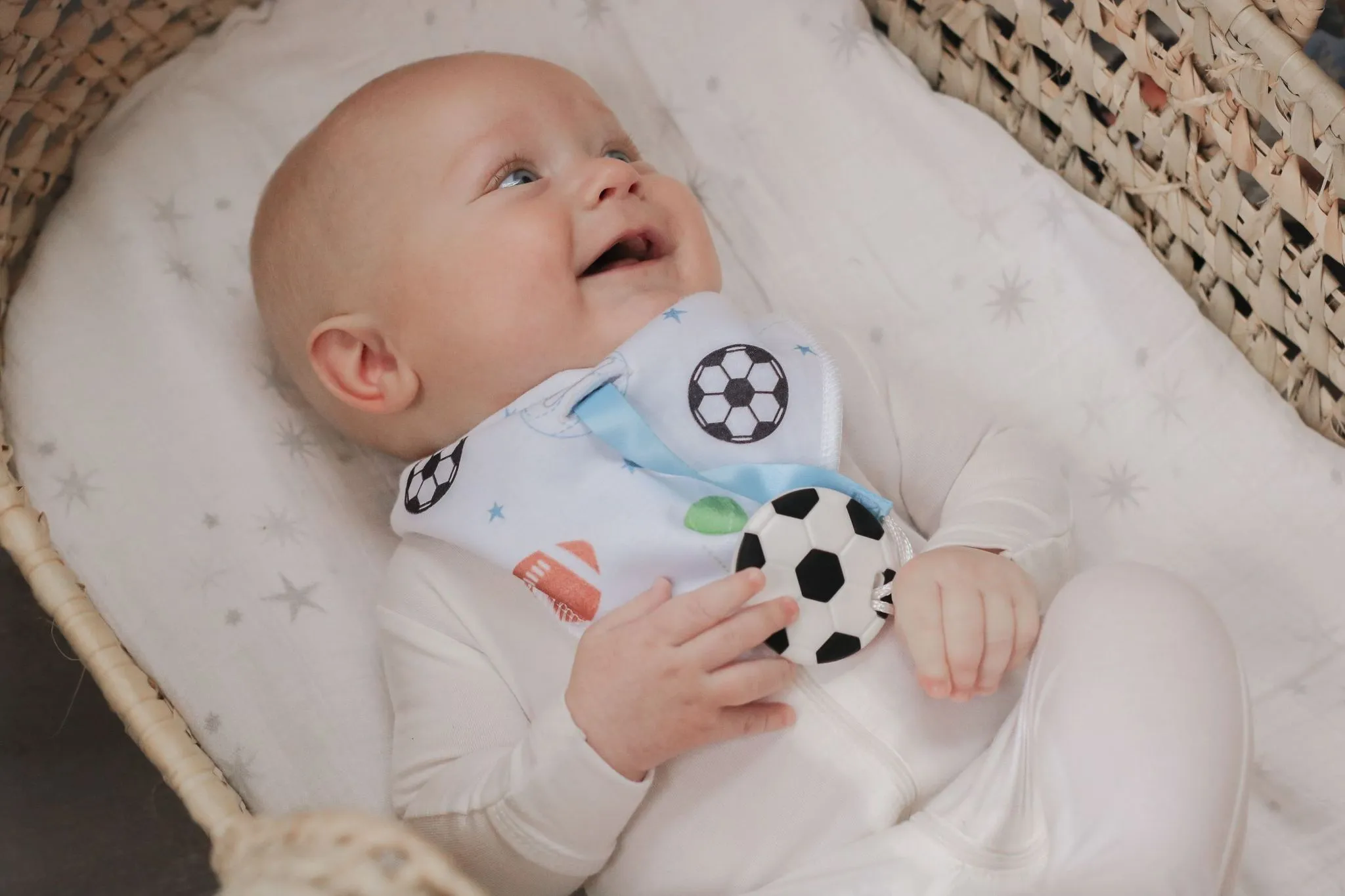 Silli Sports Bandana Bib Set with Soccer Teether & Strap