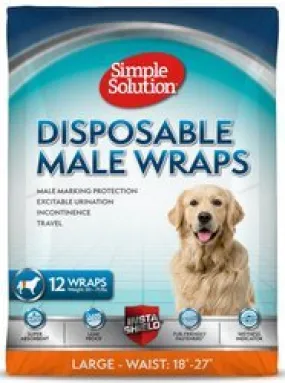 Simple Solution Disposable Male Wrap 12 pk
