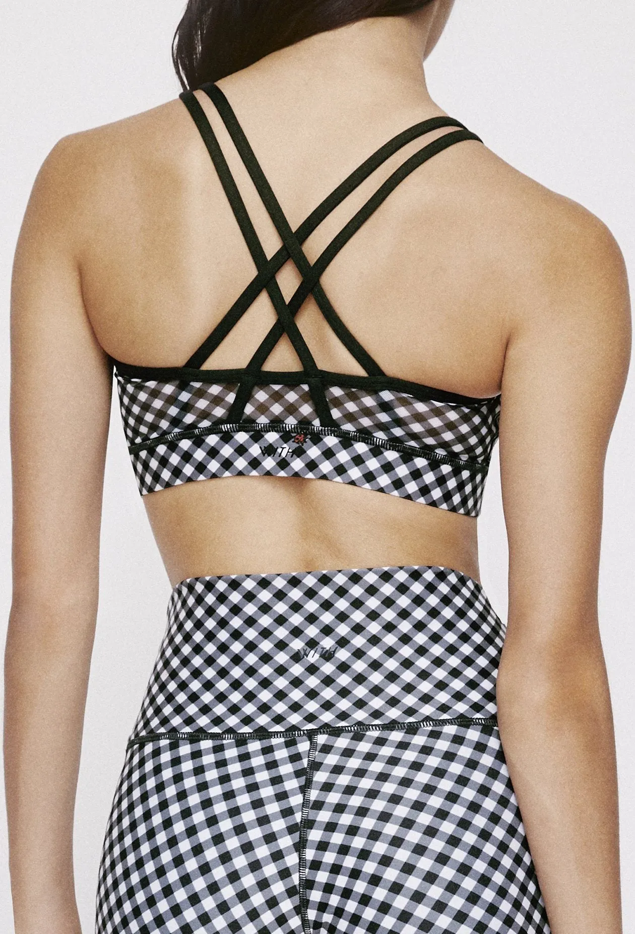 Strappy Bra Black Gingham