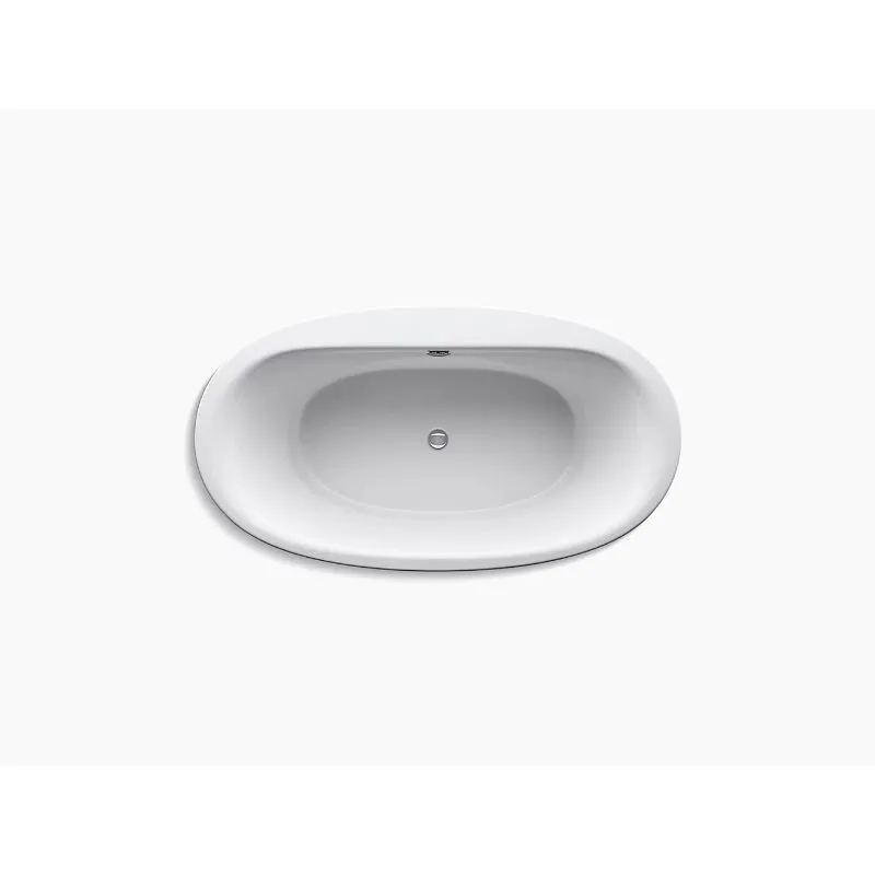Sunstruck 65.5" x 35.5" x 24.5" Freestanding Bathtub in White