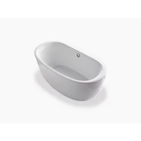 Sunstruck 65.5" x 35.5" x 24.5" Freestanding Bathtub in White