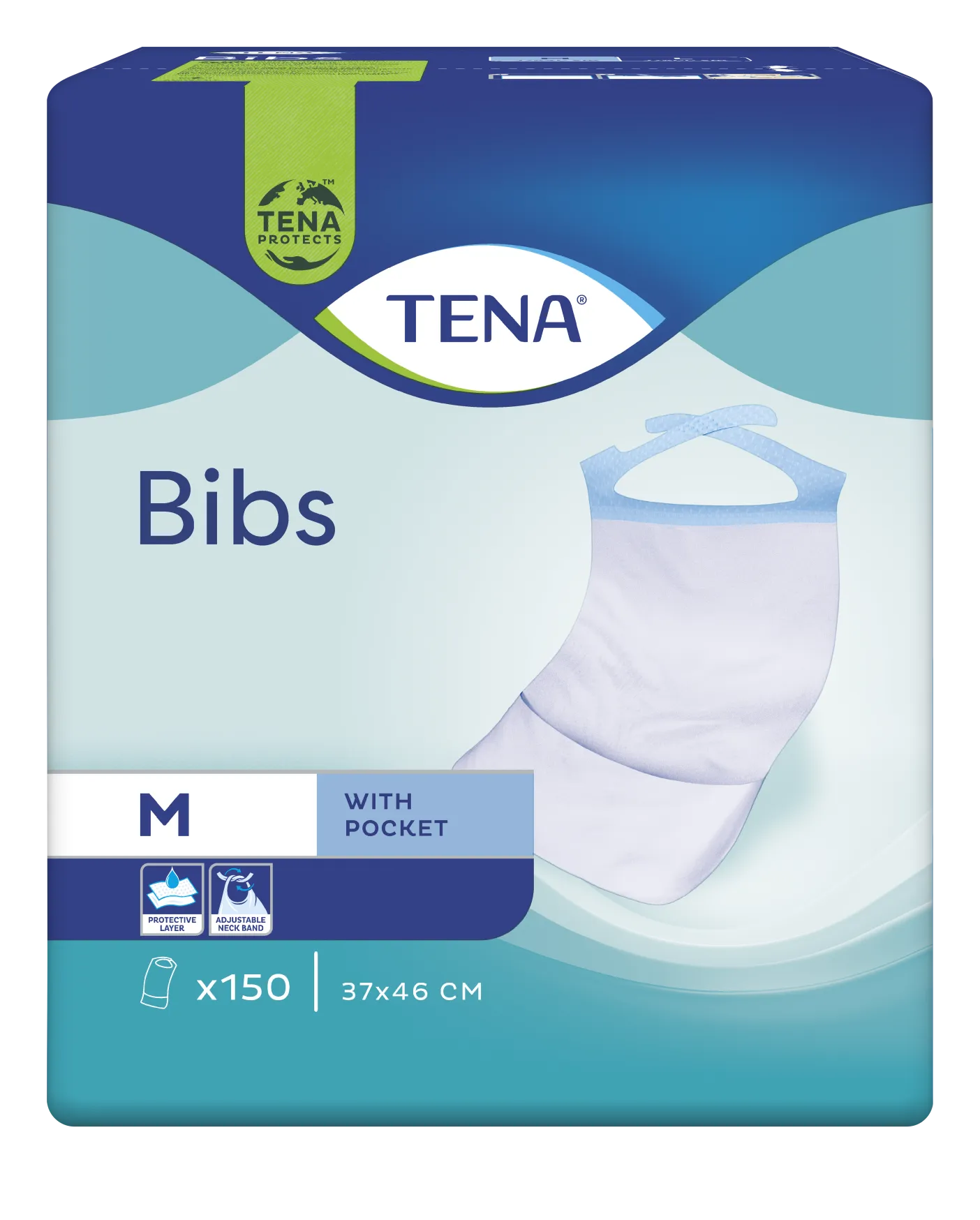 TENA Disposable Bibs