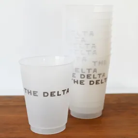 The Delta Brown Frosted Cups