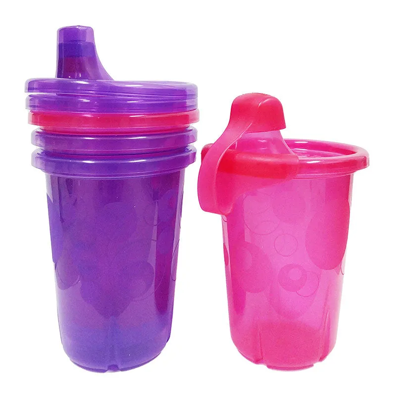 The First Years Take & Toss Spill Proof Sippy Cups 10oz (4pk)- Pink/ Purple