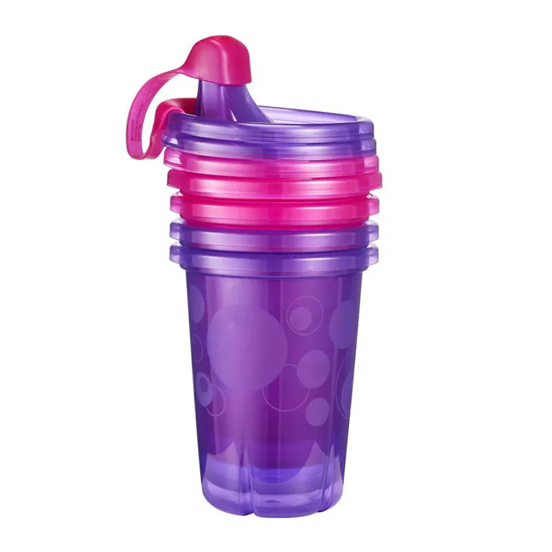 The First Years Take & Toss Spill Proof Sippy Cups 10oz (4pk)- Pink/ Purple