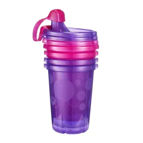 The First Years Take & Toss Spill Proof Sippy Cups 10oz (4pk)- Pink/ Purple