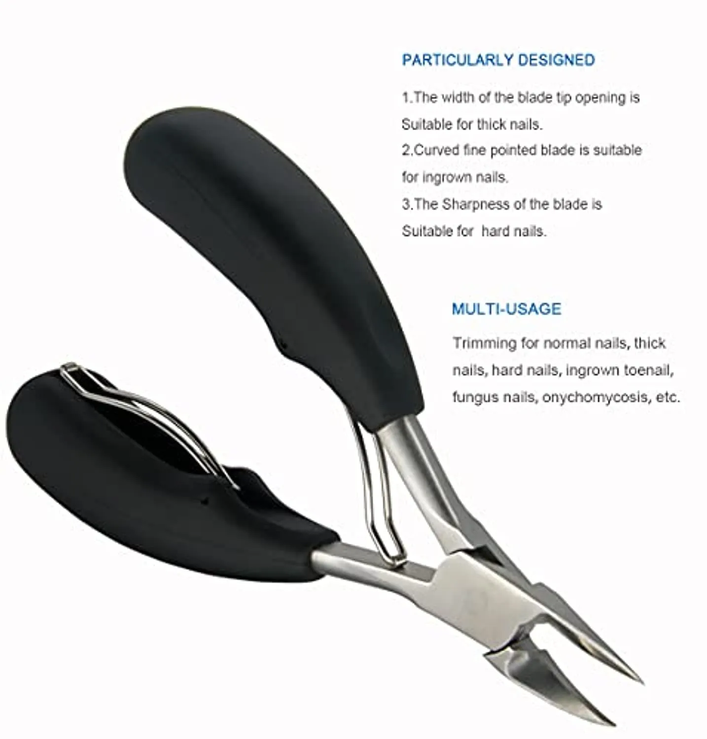 Toe Nail Clippers Tool for Thick Nails and Ingrown Toenails (Heavy Duty Toenail Clippers), One of the Large Nail Nipper,Especially Suitable for Seniors