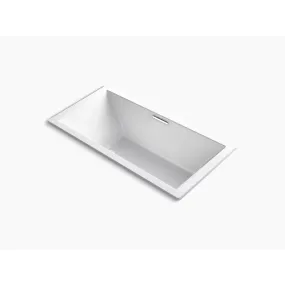 Underscore Rectangle 72" x 36" x 23" Drop-In Heated Surface Bathtub in White