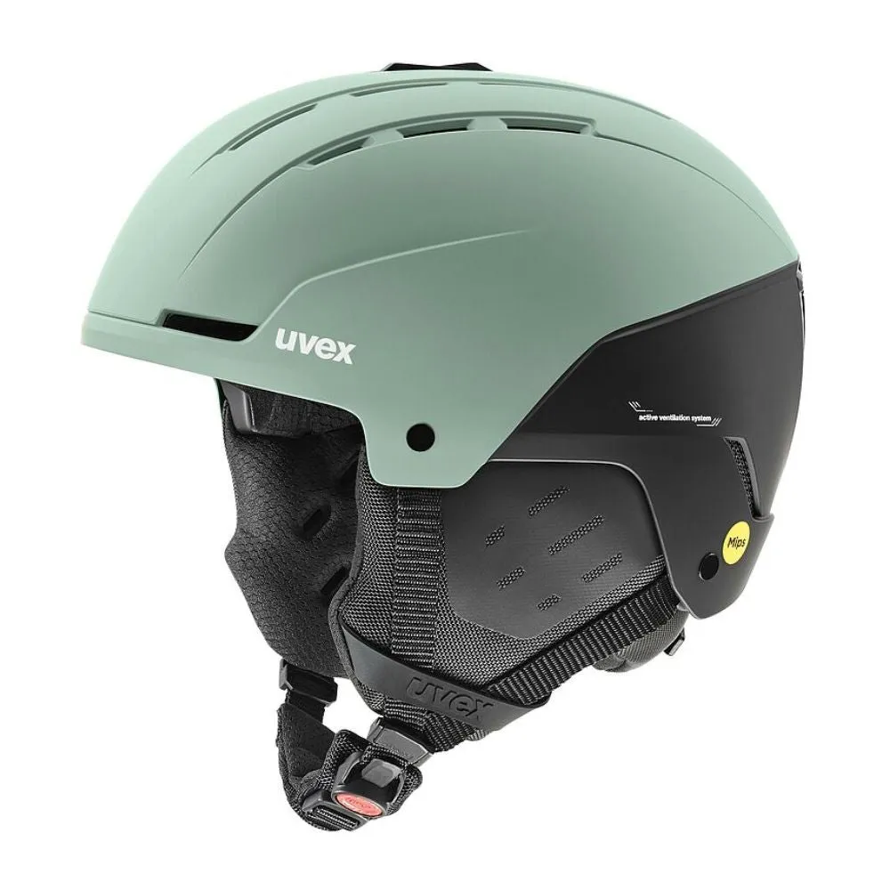 Uvex Stance MIPS Ski Helmet, Oxid Green/Black Matt 3 sizes