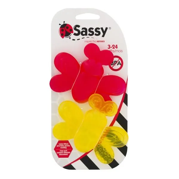 Water Filled Butterflies Teether Pack Of 2