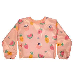 Wipeezee Bib with Sleeves - Pink Yummy Treats