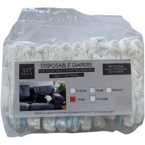 ZeeZ Disposable Dog Diaper Large 12 Pack^^^