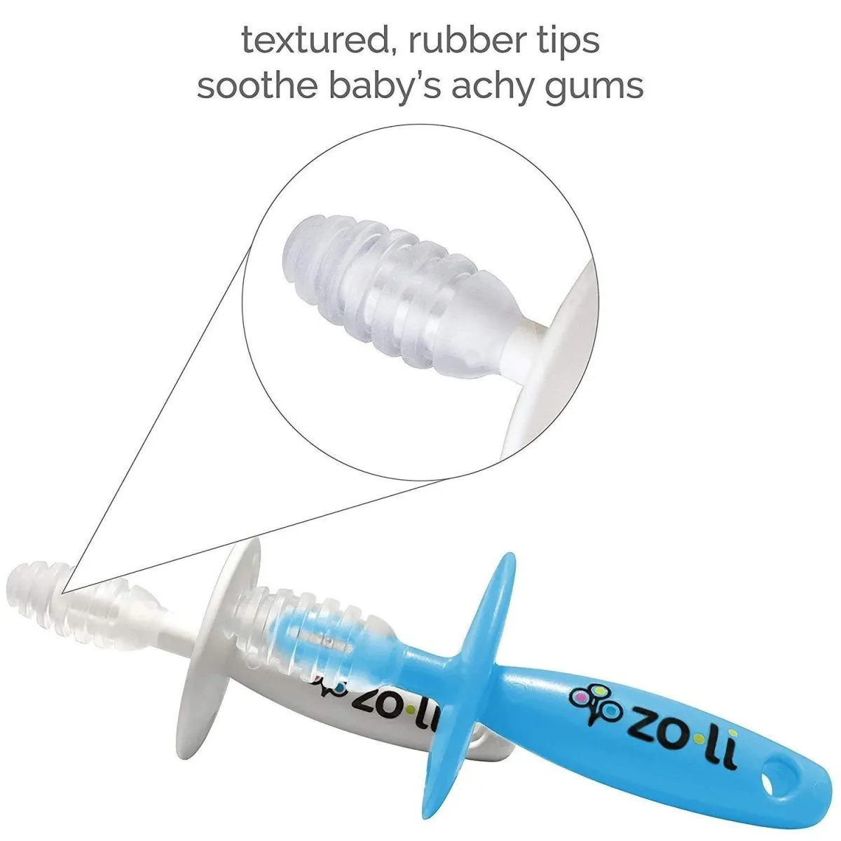 ZoLi CHUBBY GUMMY Gum Massager(Pack of 2) - Mist Blue/Ash
